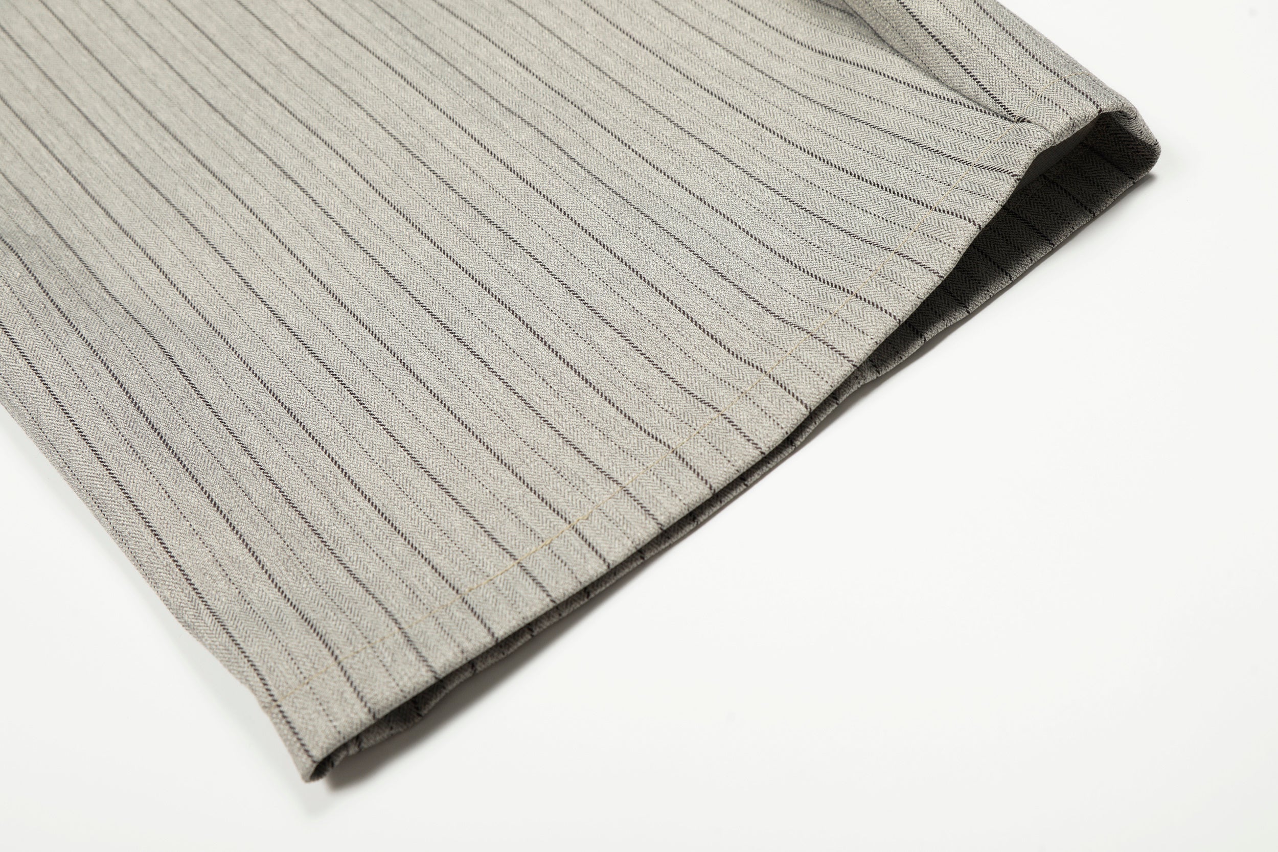Pinstripe Barrel Leg Trousers | Vintage Wide Leg Pants