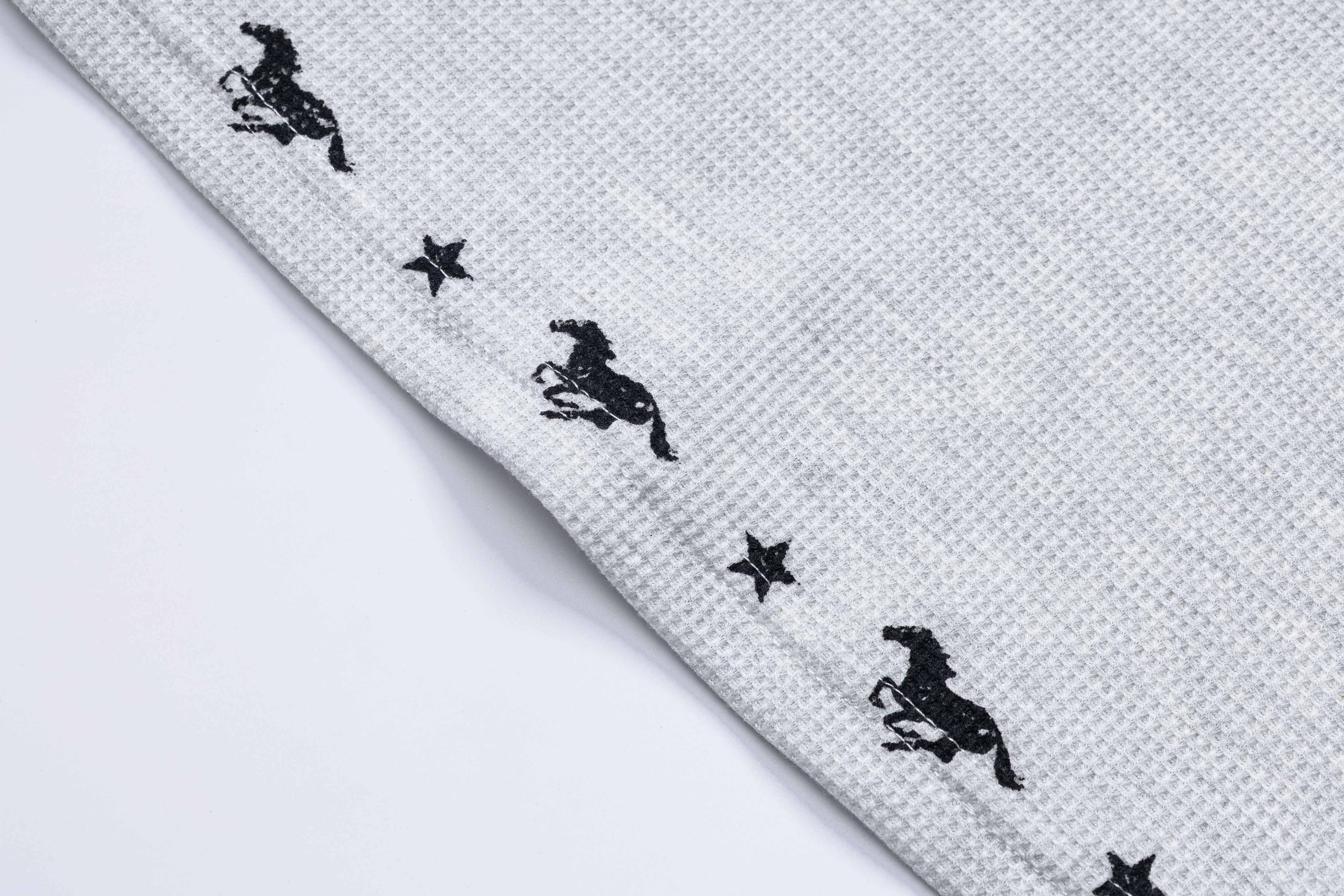 Omirad Retro Racing Polo Tee | Embroidered Mustang Graphic