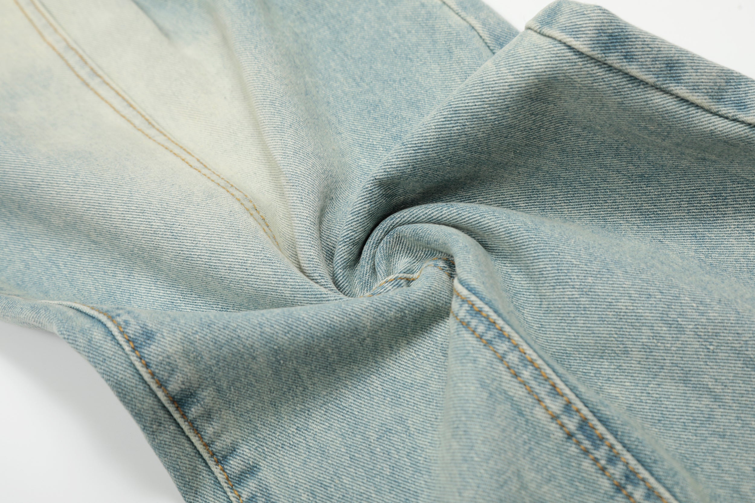 Cloud-Fade Balloon Jeans | Wide-Leg Streetwear Denim