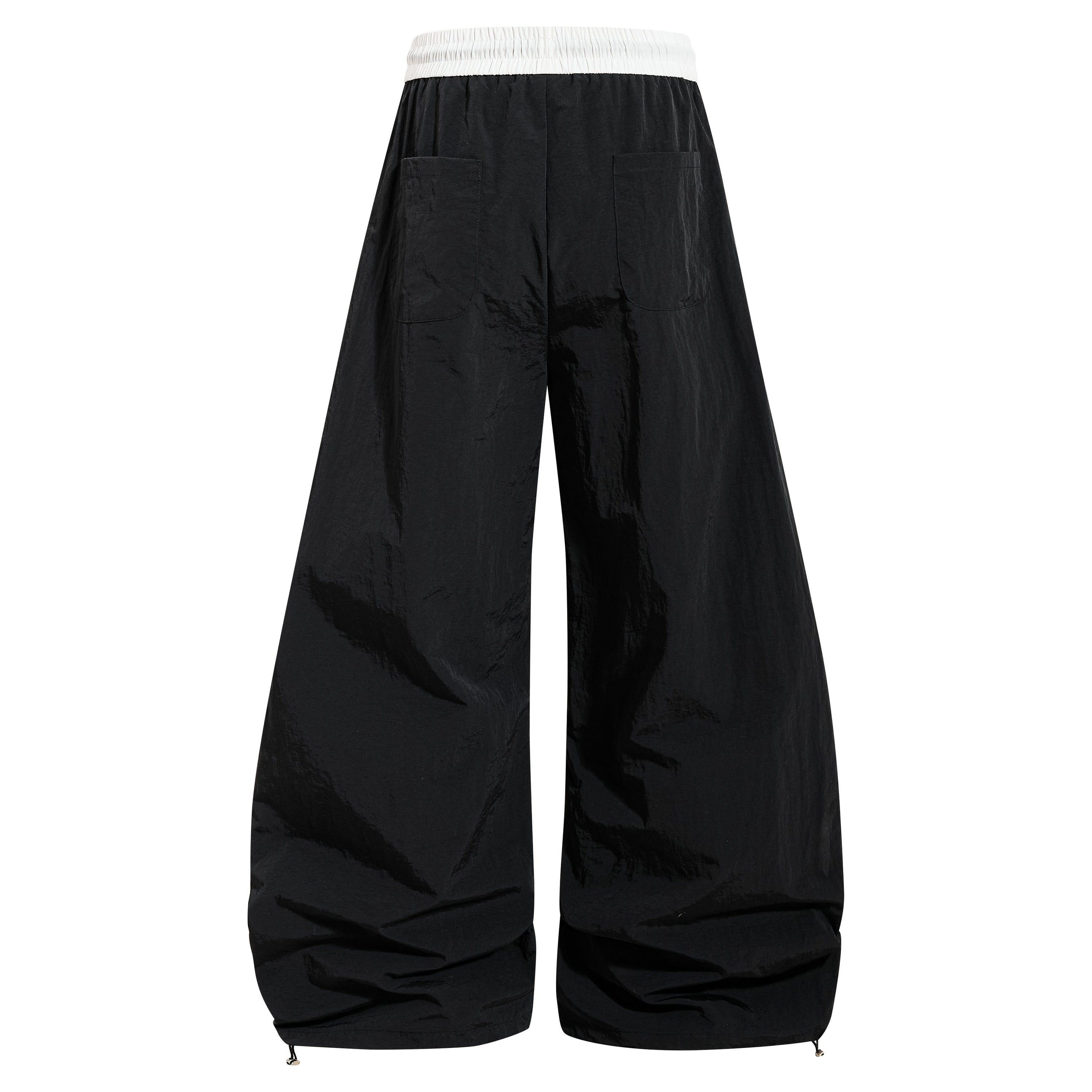 Retro Script Wide-Leg Track Pants | Bold Streetwear