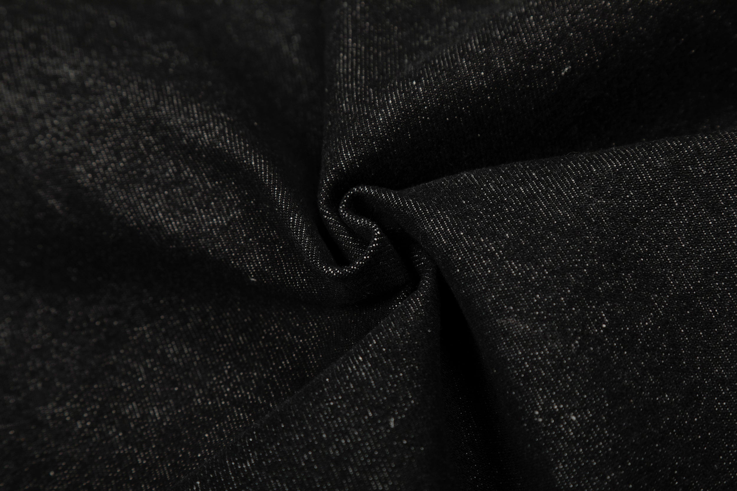 Metal Buckle Pleated Black Denim Jacket | Cropped Boxy Fit