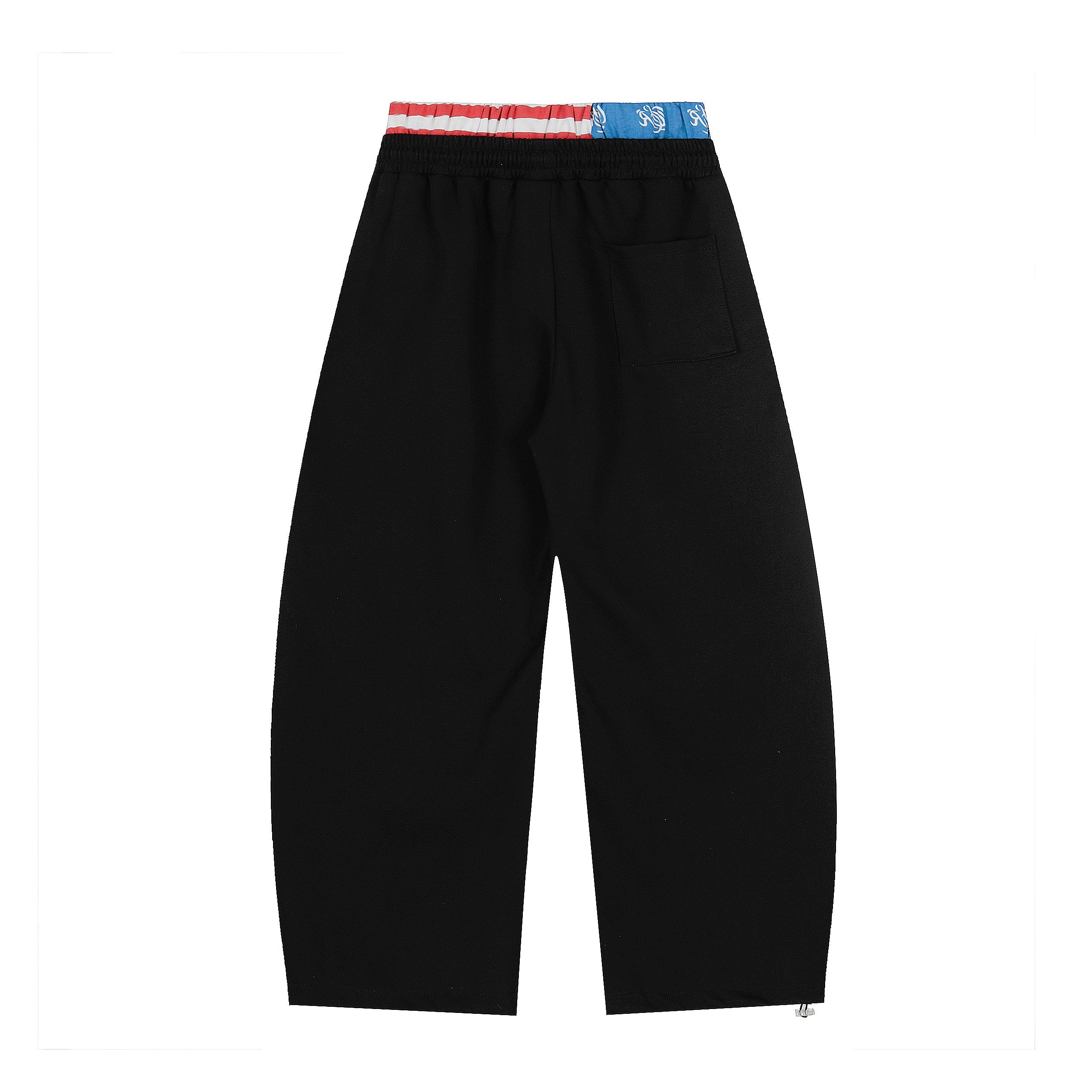 Flag Graphic Wide-Leg Sweatpants | Streetwear Joggers