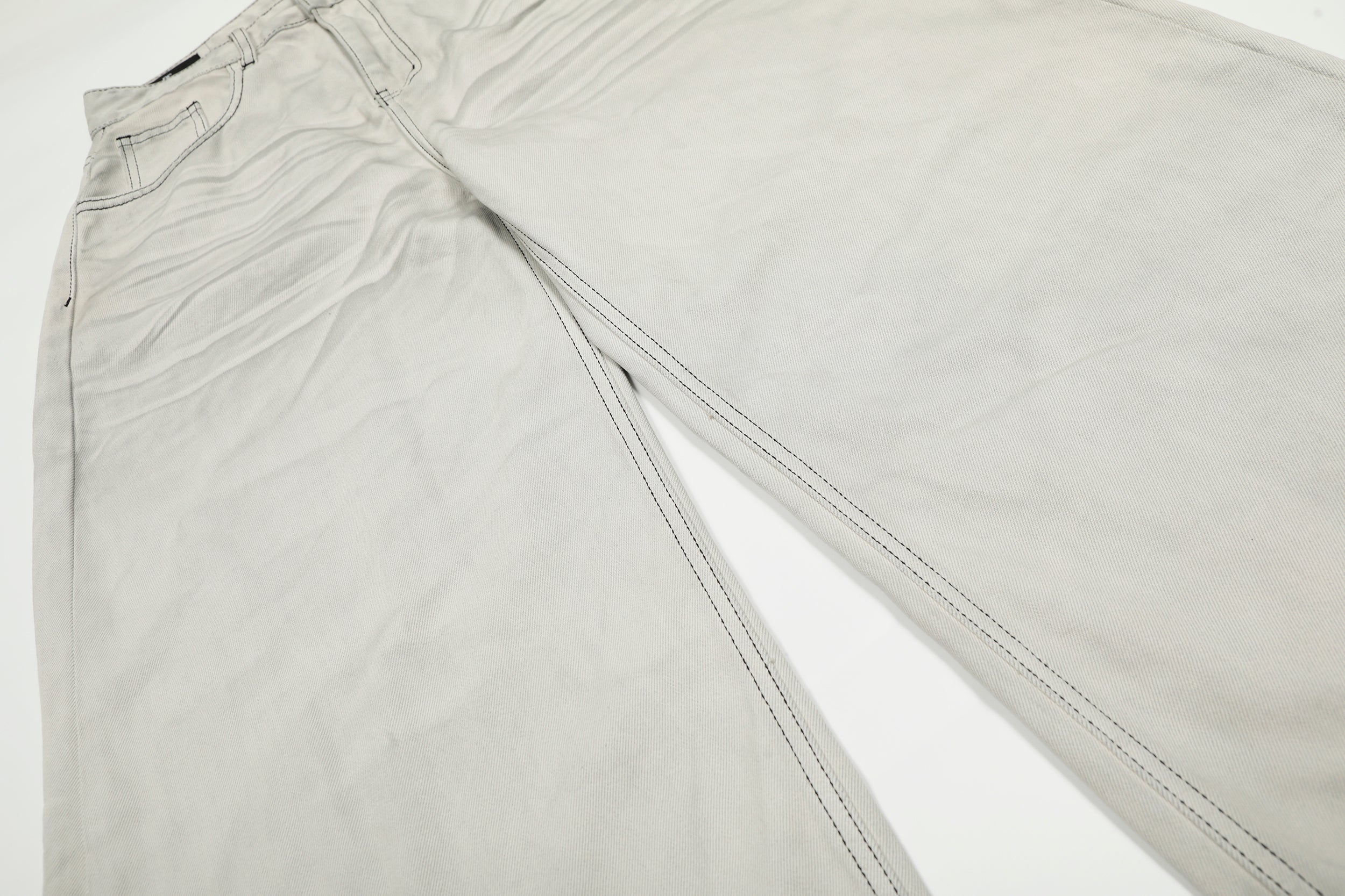 Omirad Clean-Wash Ultra Wide-Leg Jeans | Contrast Stitch