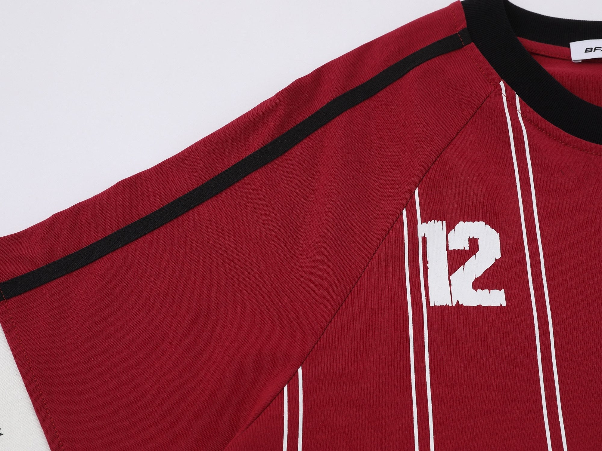 Omirad Pinstripe Sport Jersey Tee | Number 12 Streetwear