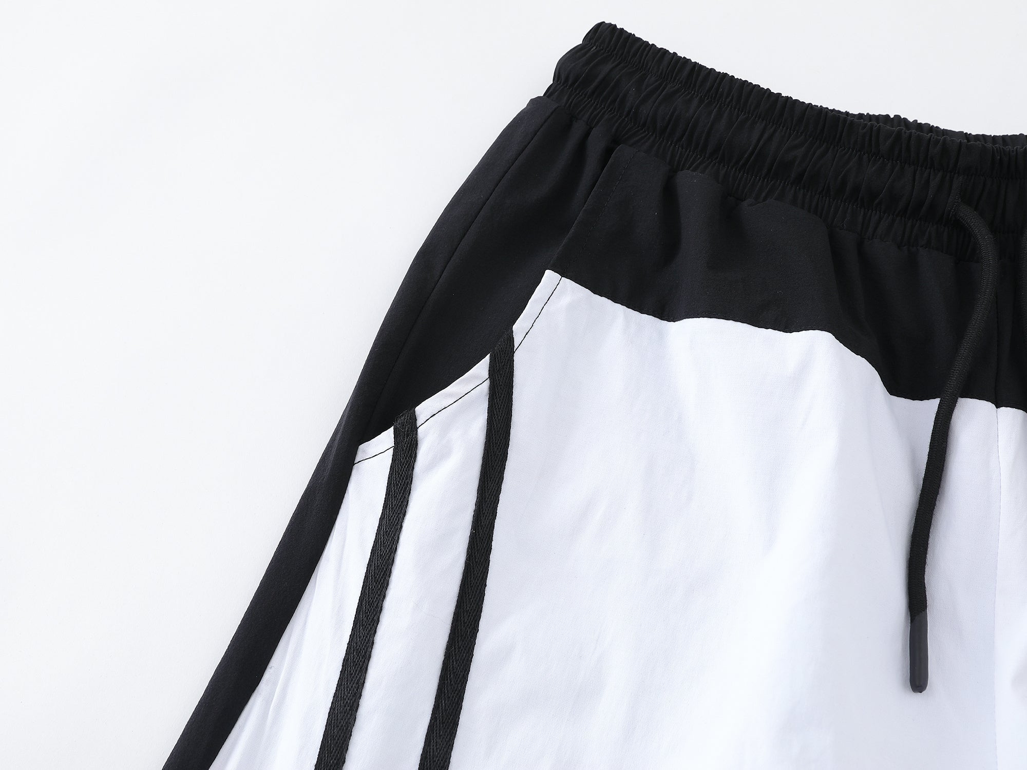 Omirad Contrast Track Wide-Leg Pants | Two-Tone Stripe