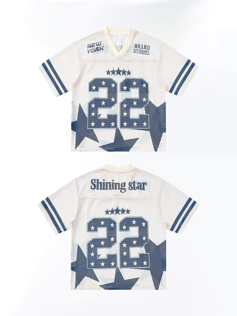 Shining Star 22 Mesh Jersey T-Shirt | Varsity Streetwear