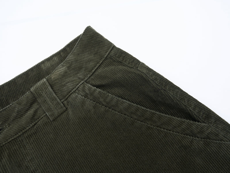 Corduroy Utility Wide-Leg Cargo Pants | SEAKOFF