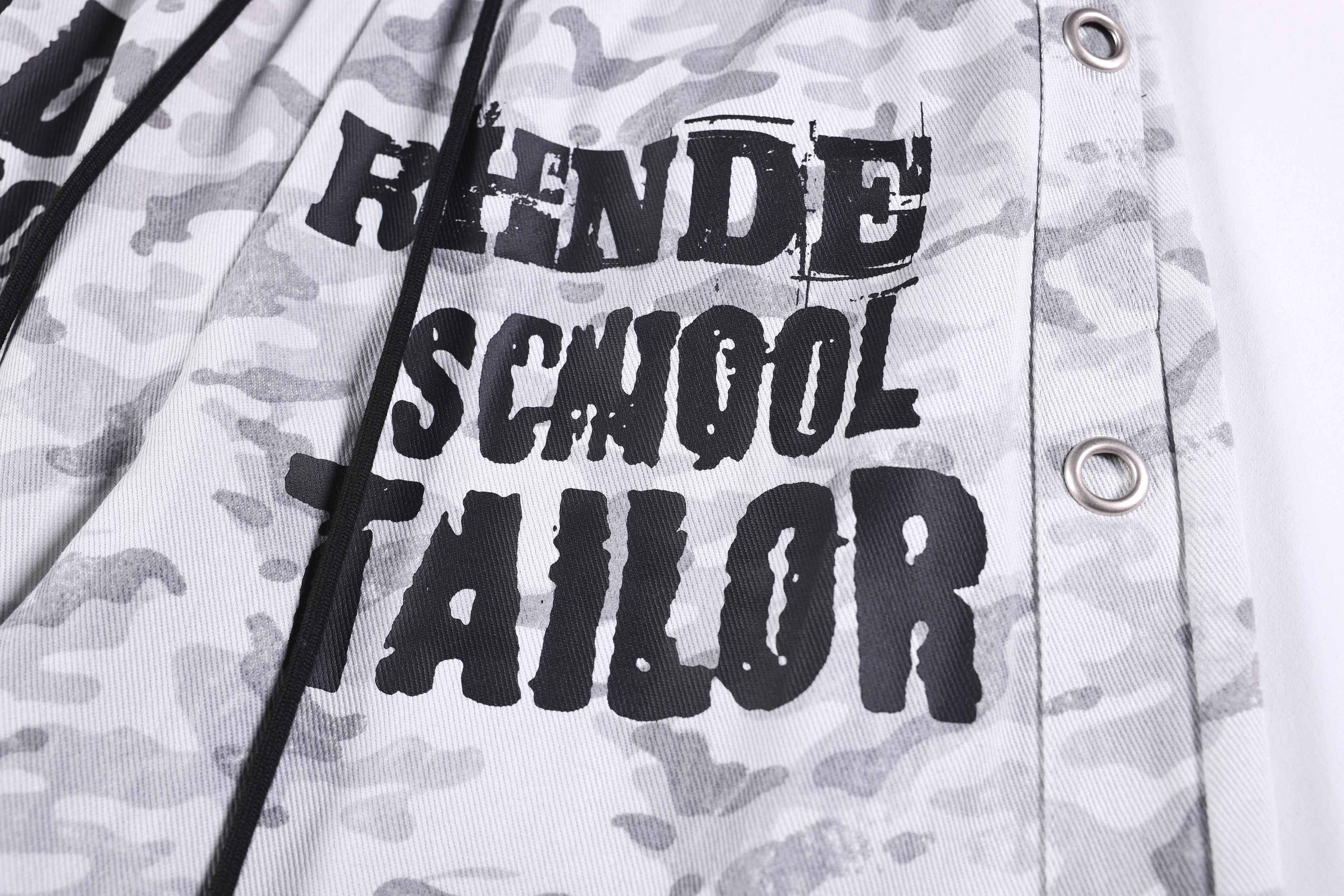Omirad Camo Graphic Cargo Pants | Wide-Leg Streetwear