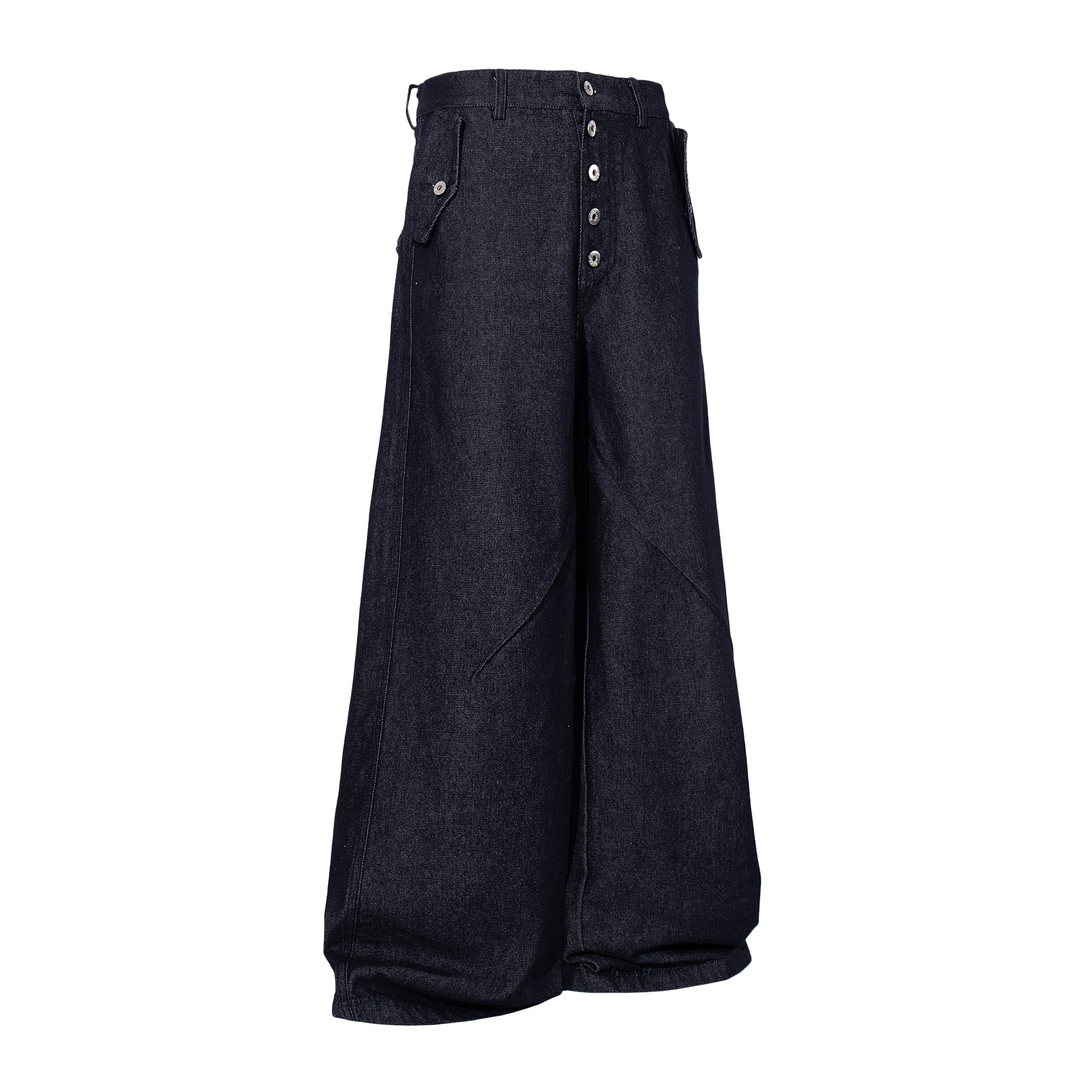 Omirad Panel Construction Wide Leg Denim Pants | SEAKOFF
