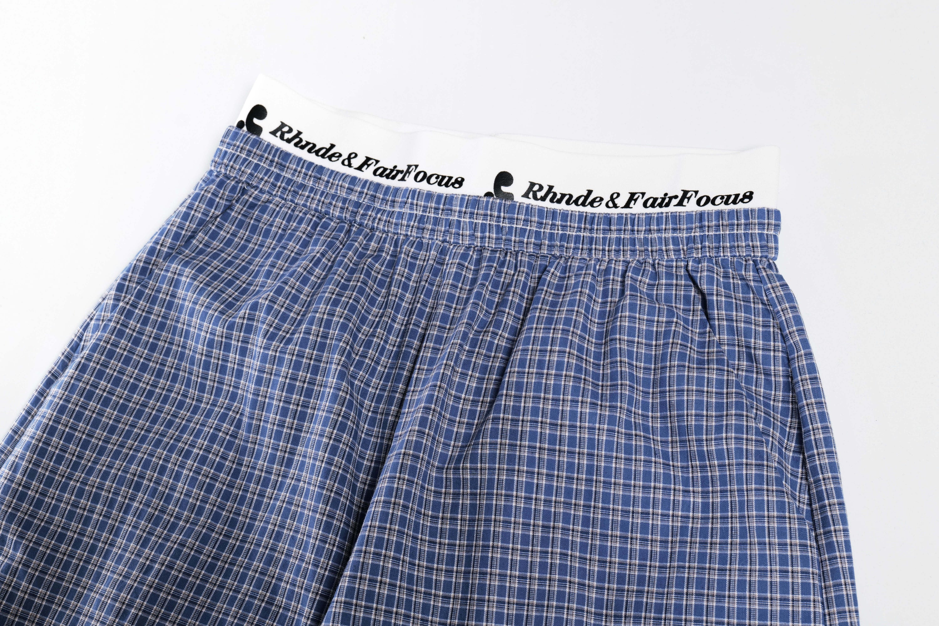 Check Pattern Relaxed Wide-Leg Cotton Pants | SEAKOFF