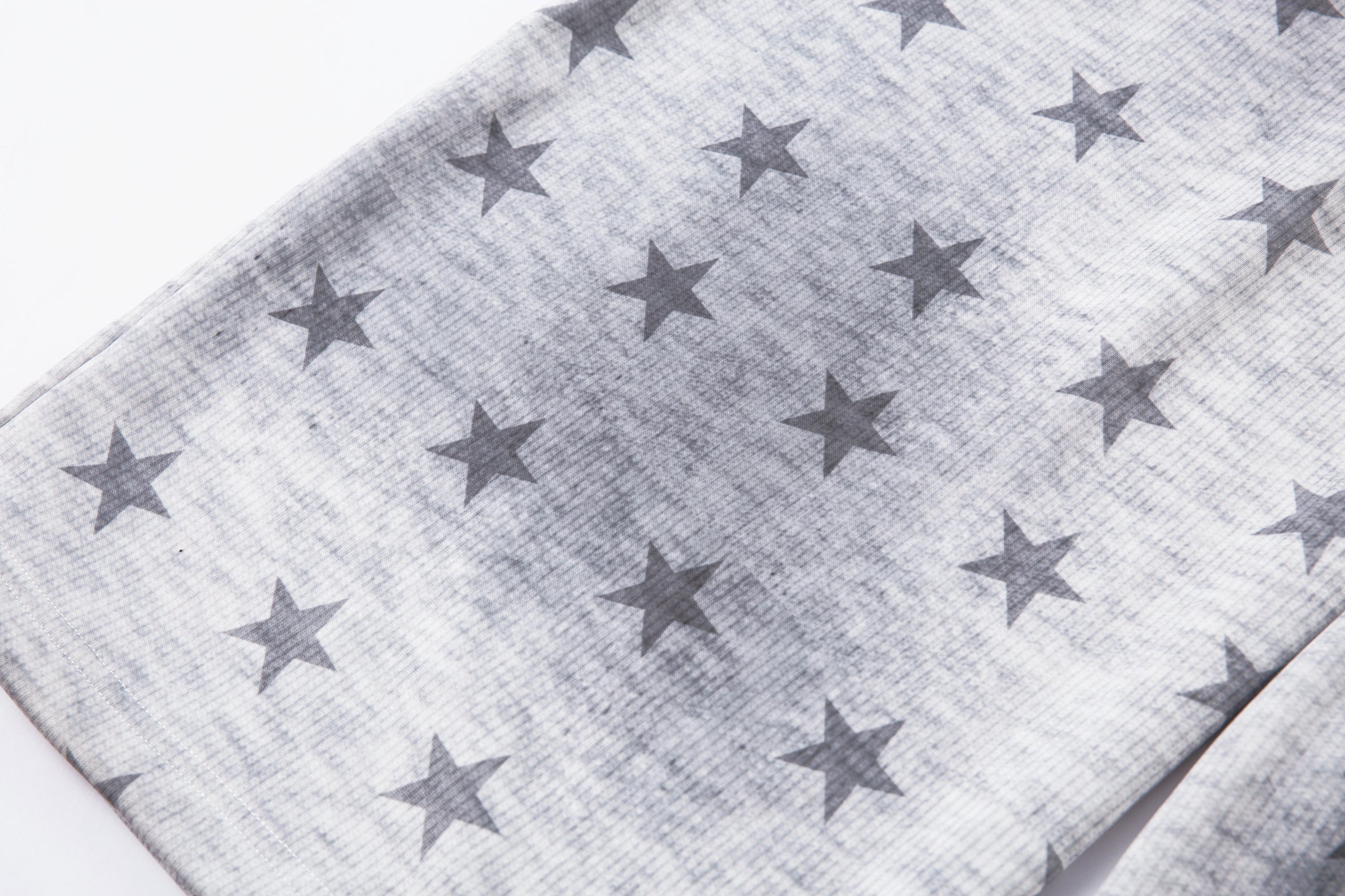 Star Print Wide-Leg Sweatpants with Contrast Side Stripes