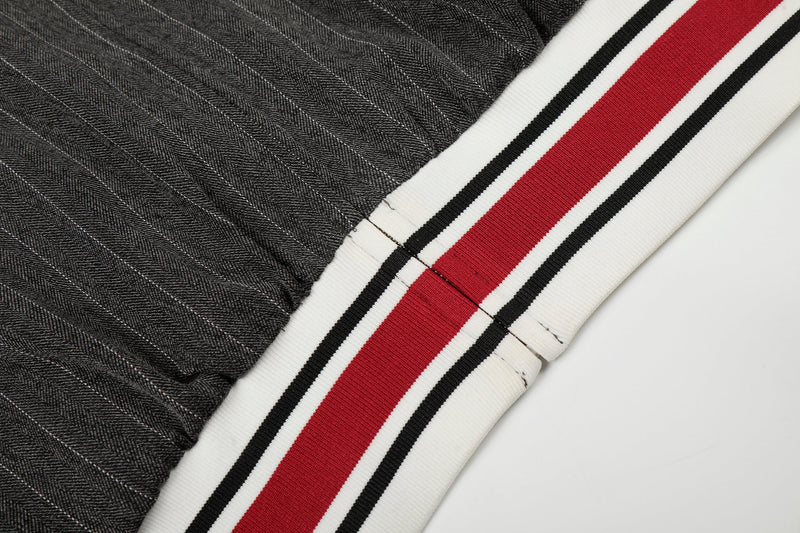 Pinstripe Track Zip Jacket | Retro Athletic Streetwear
