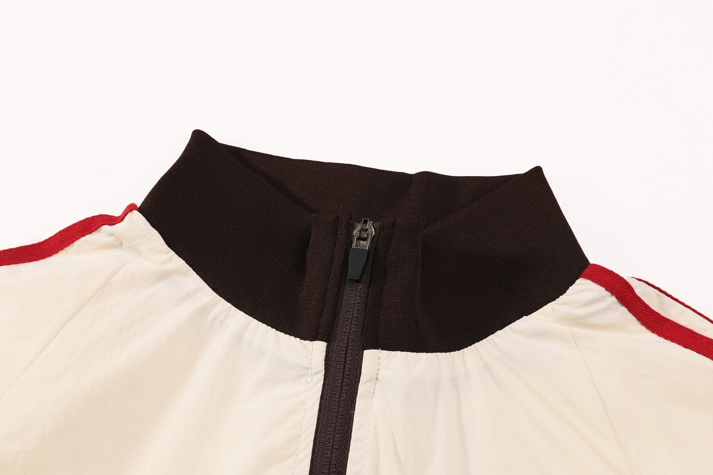 Omirad Retro Track Zip Jacket | Triple-Stripe Nylon Windbreaker