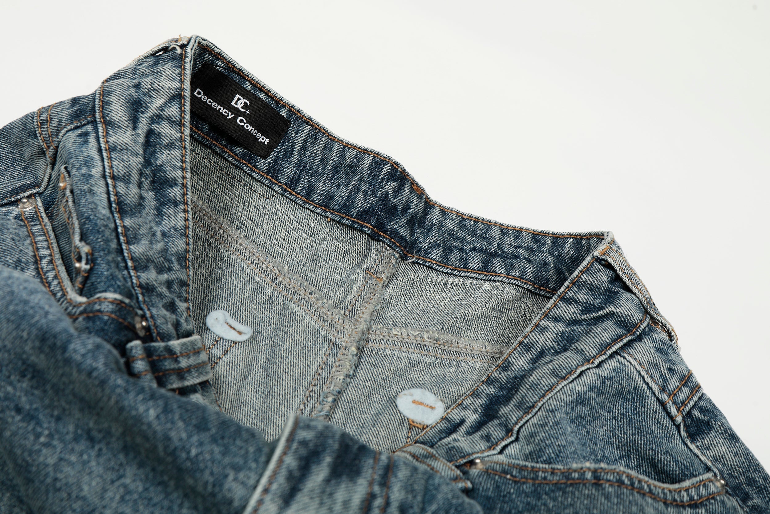 Omirad 3D Panel Balloon Fit Vintage Jeans | Wide Leg Denim