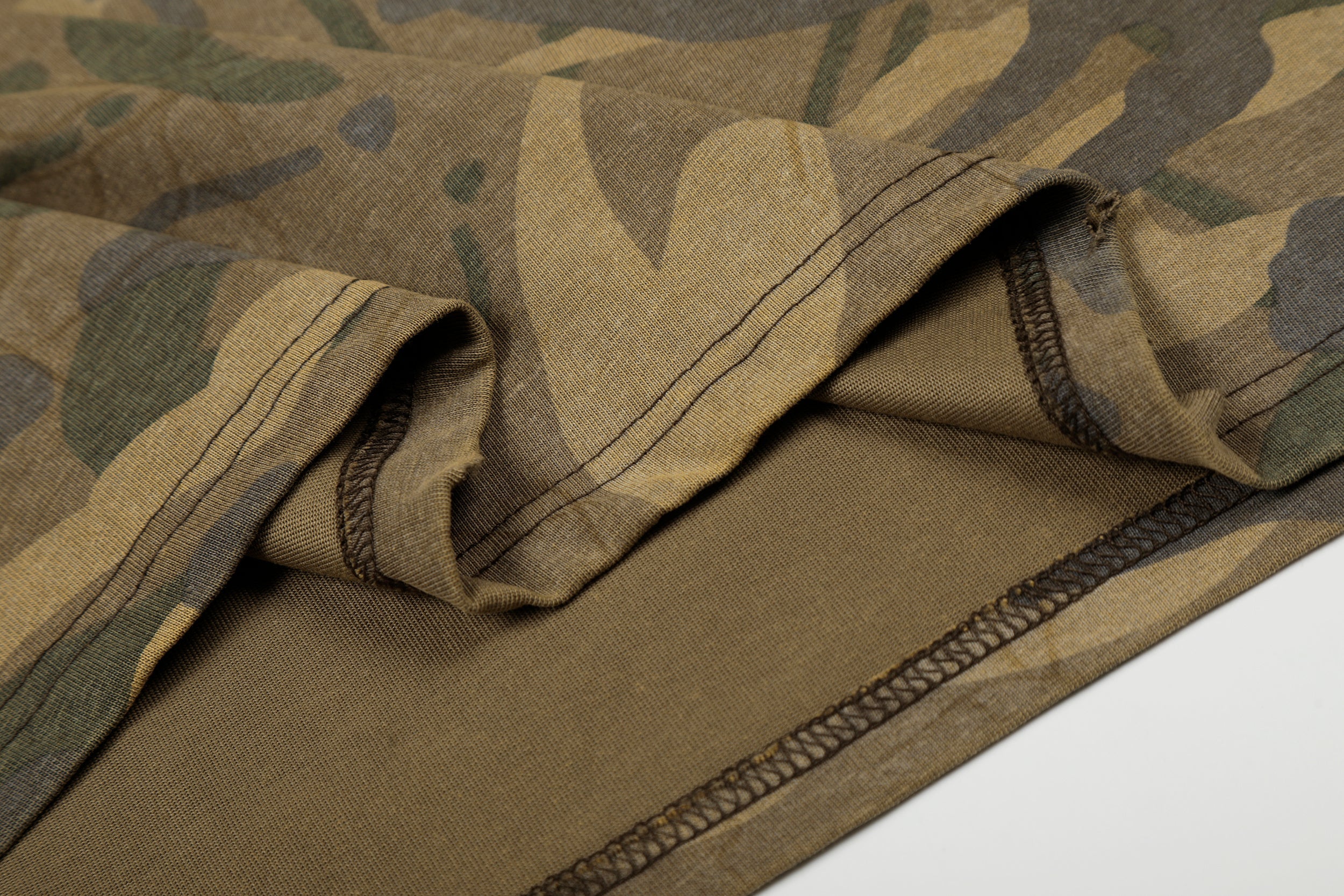 Camo Long Sleeve Tee | Faded Number Graphic Military Streetwear