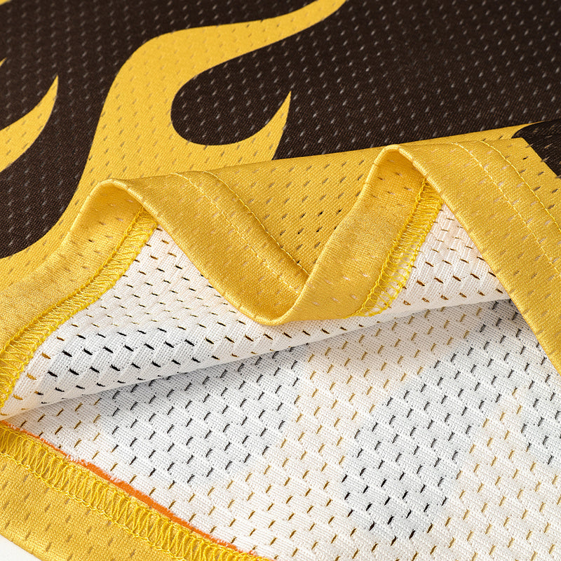 Flame Graphic Varsity Performance Jersey | Street Football Style