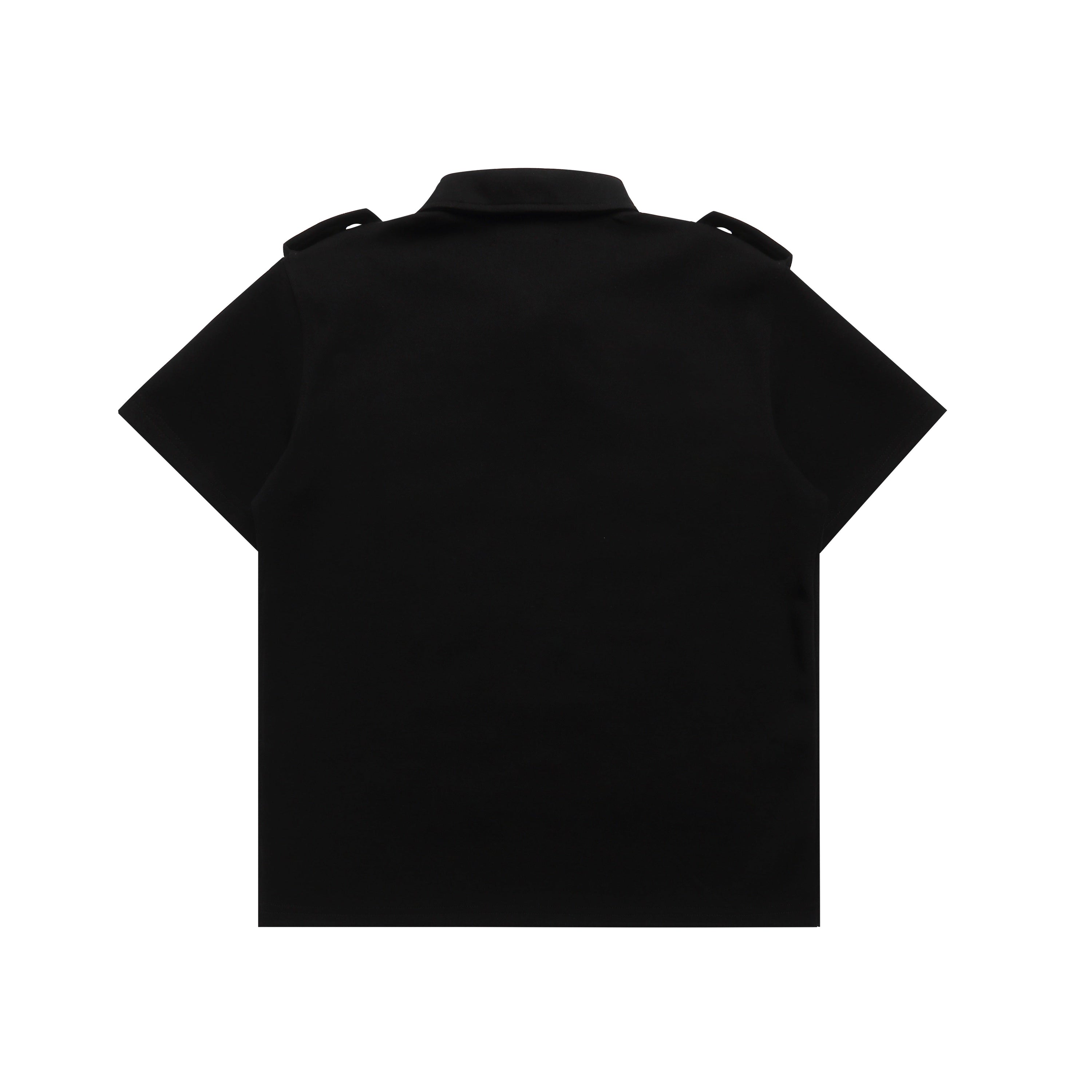 Military Braid Polo Shirt | Rope Embroidery & Epaulettes