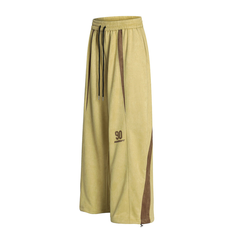 Colorblock Wide-Leg Track Pants | Streetwear Athletic Fit