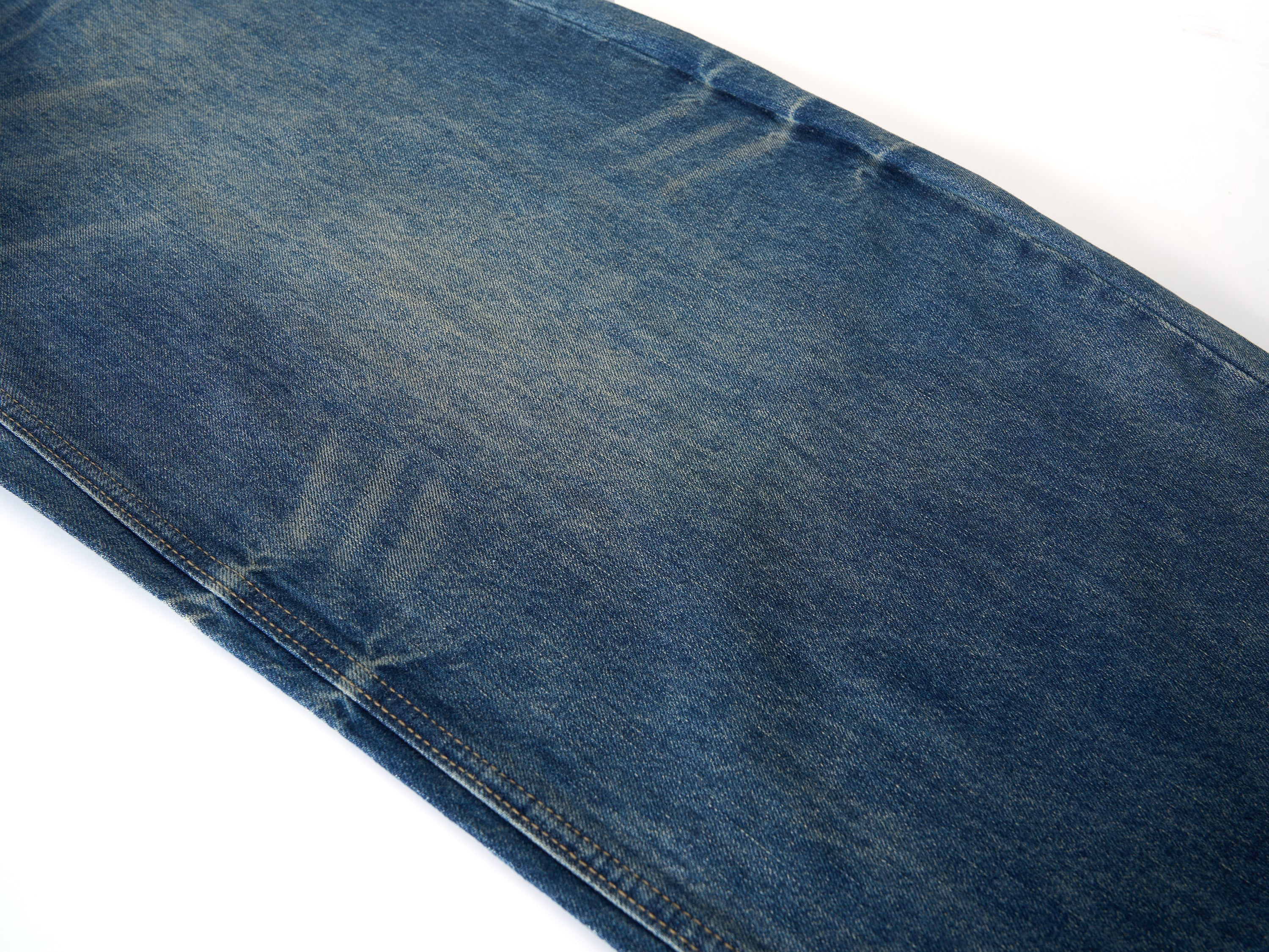 Wave-Fade Balloon Wide-Leg Jeans | Vintage Washed Denim