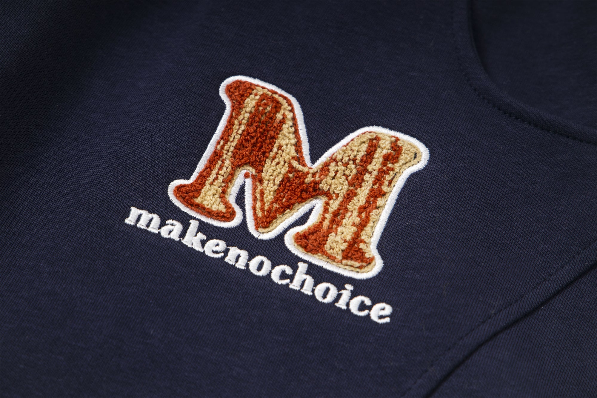 Plaid-Tied Wide-Leg Sweatpants with Chenille Patch | Makenochoice