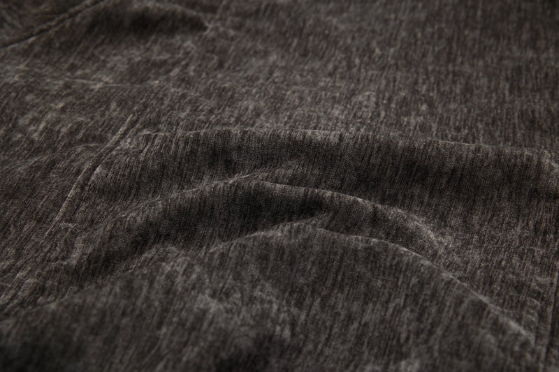 Omirad Chenille Bomber Jacket with Faux-Leather Collar