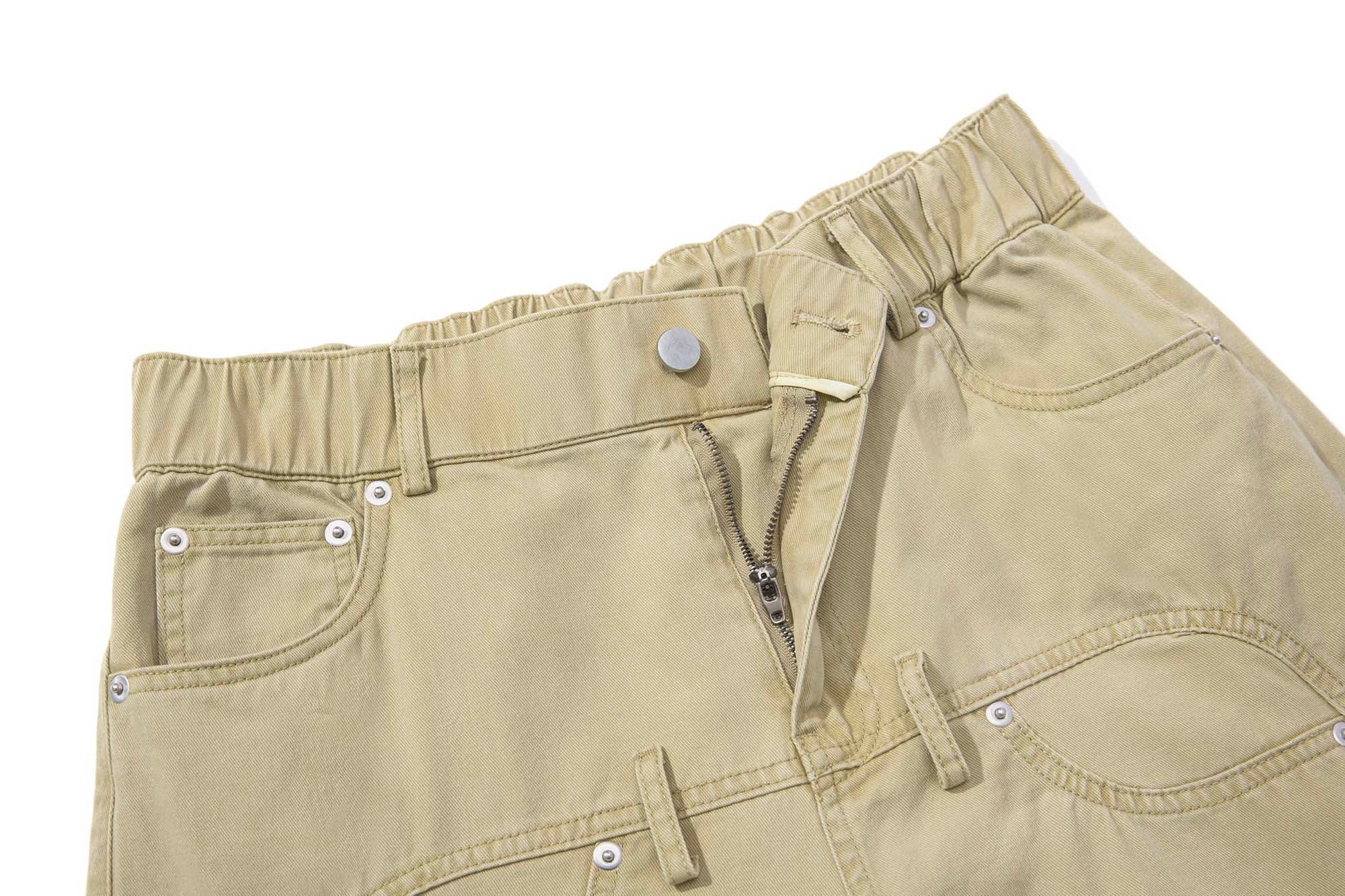 Omirad Vintage Wide-Leg Stacked Barrel Pants | 100% Cotton