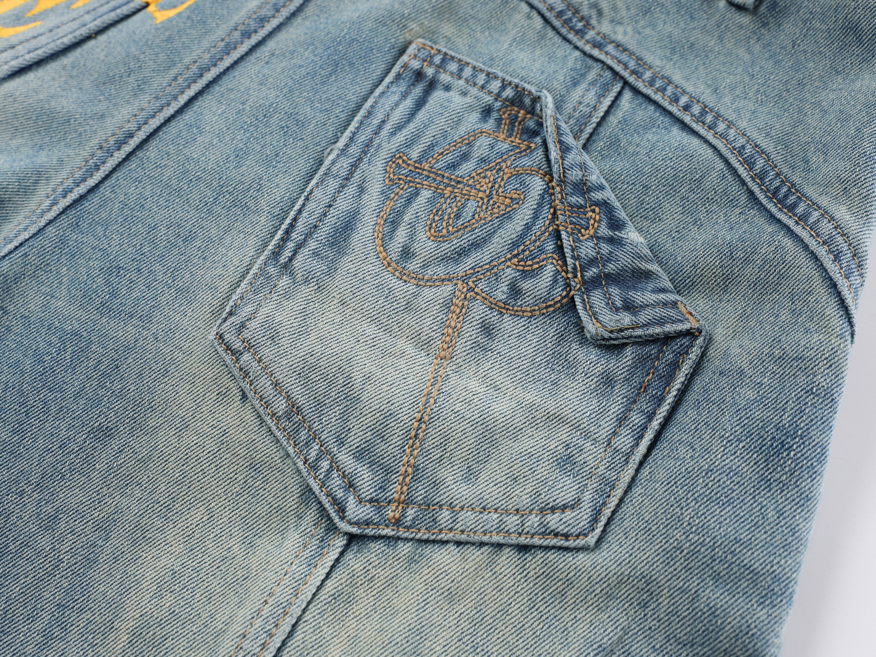 Omirad Graphic Wide-Leg Denim Pants | Bold Streetwear Jeans