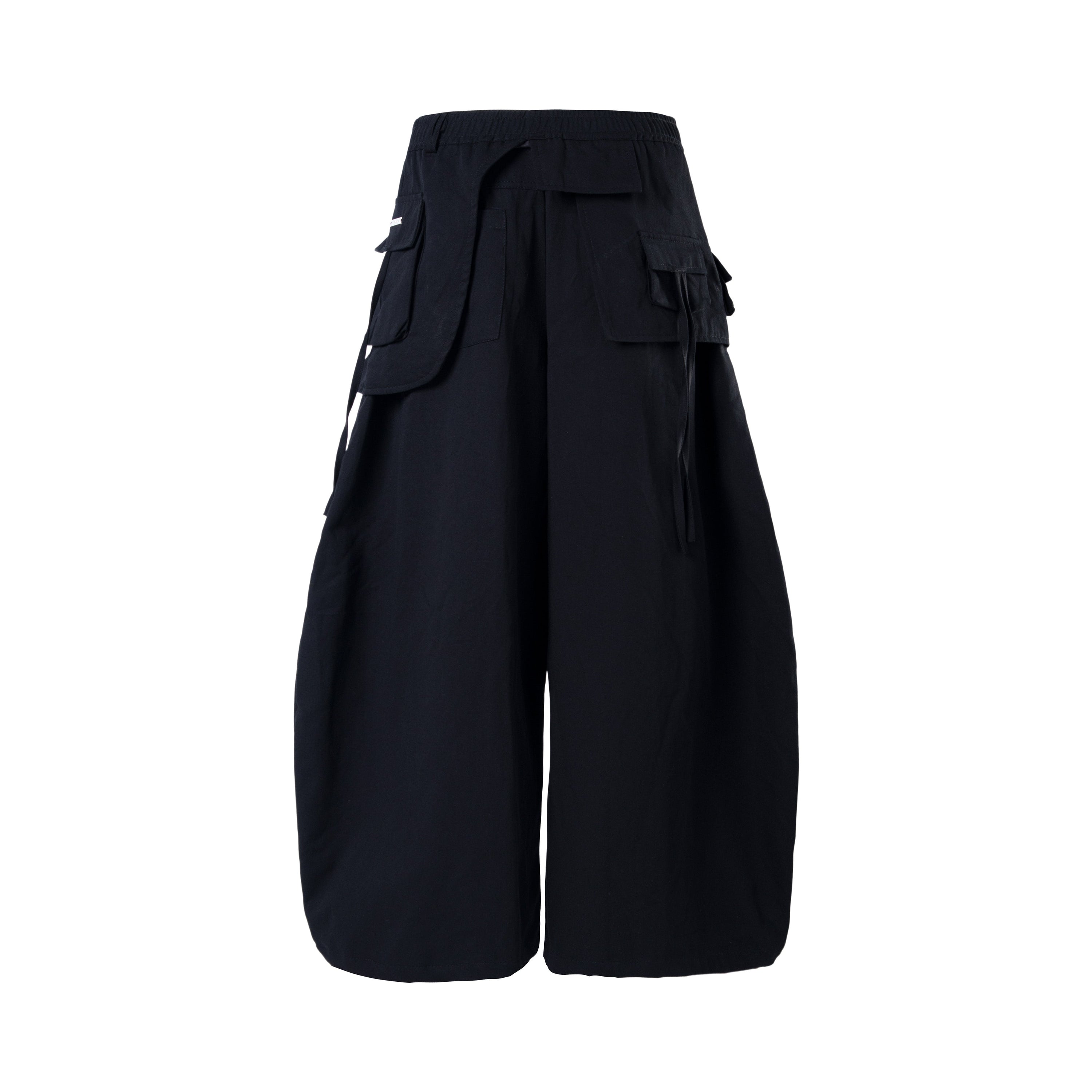 Minimalist Balloon Cargo Pants | Wide-Leg Utility Fit
