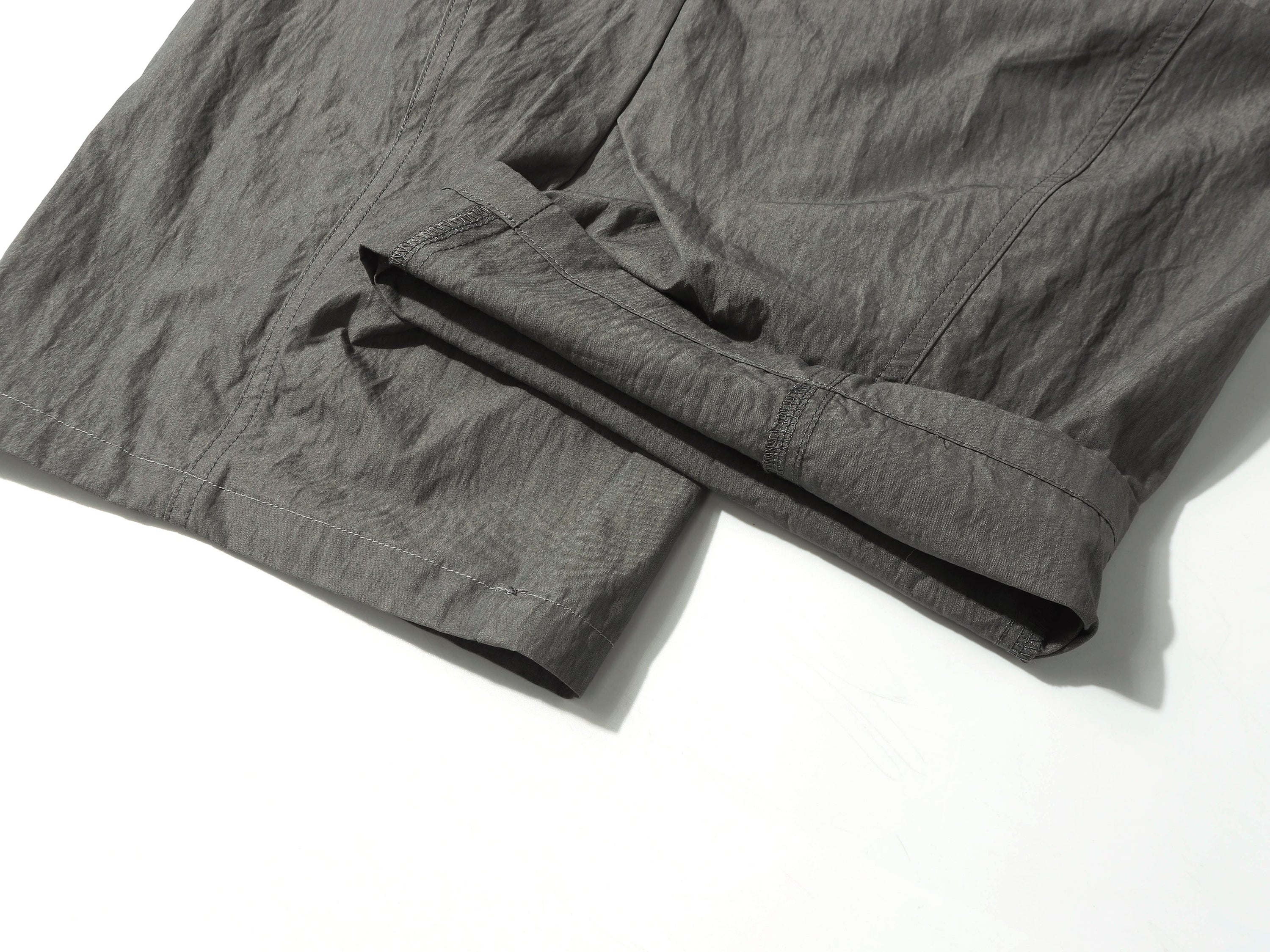 Omirad Crinkled Wide-Leg Nylon-Cotton Trousers | SEAKOFF