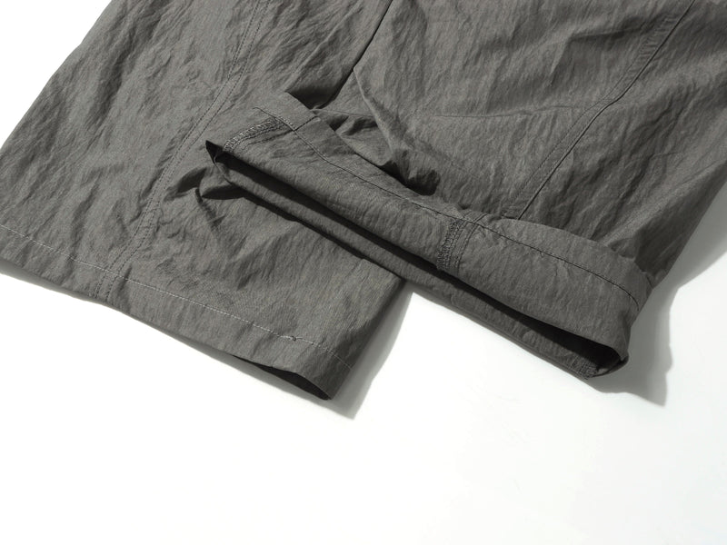 Omirad Crinkled Wide-Leg Nylon-Cotton Trousers | SEAKOFF