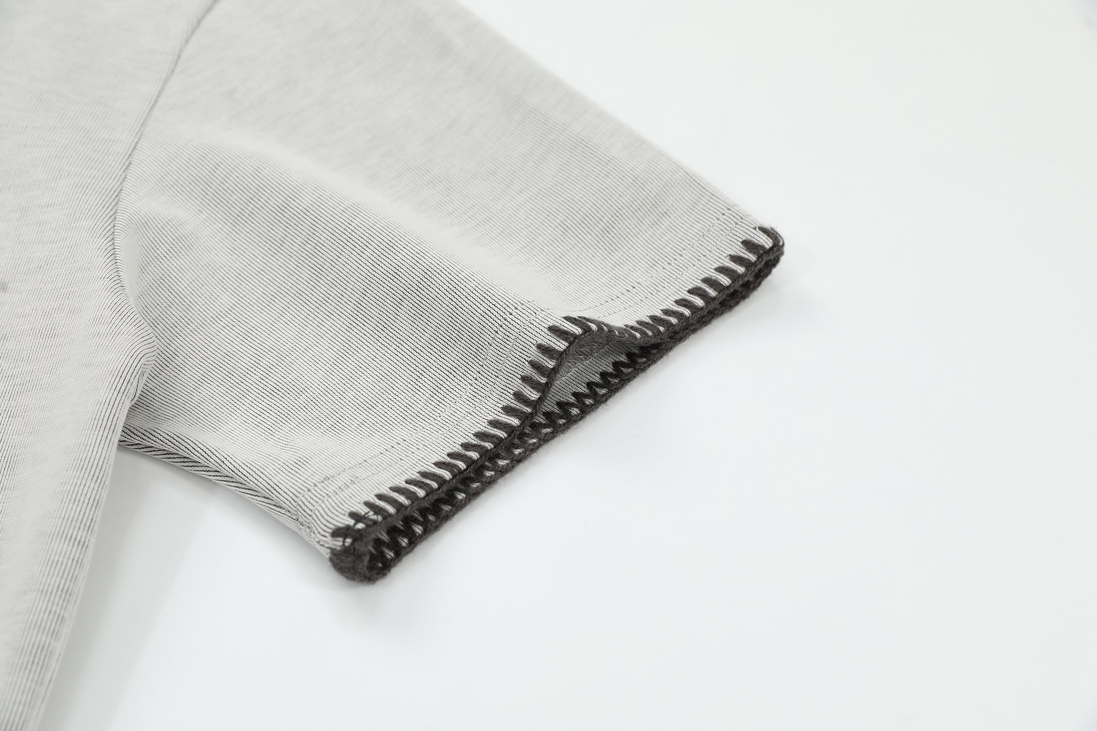 Omirad Contrast Stitch Henley Tee | Relaxed Fit Street Casual