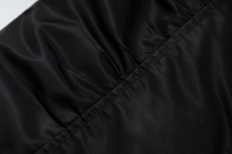 Omirad Faux-Fur Lined Bomber Jacket | Black Winter Coat