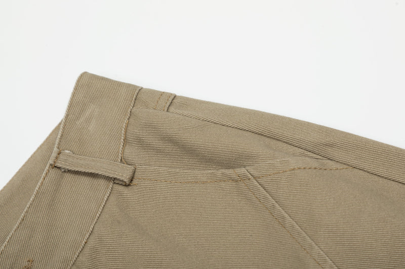 Plaid Tie-Belt Arc Wide-Leg Pants | 100% Cotton Streetwear
