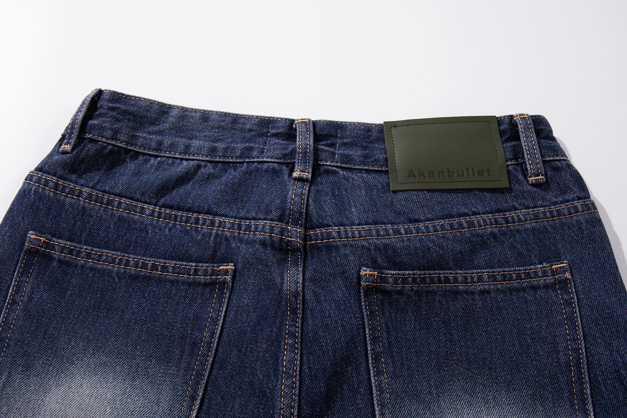 Gradient Fade Split-Hem Wide-Leg Jeans | 100% Cotton Denim