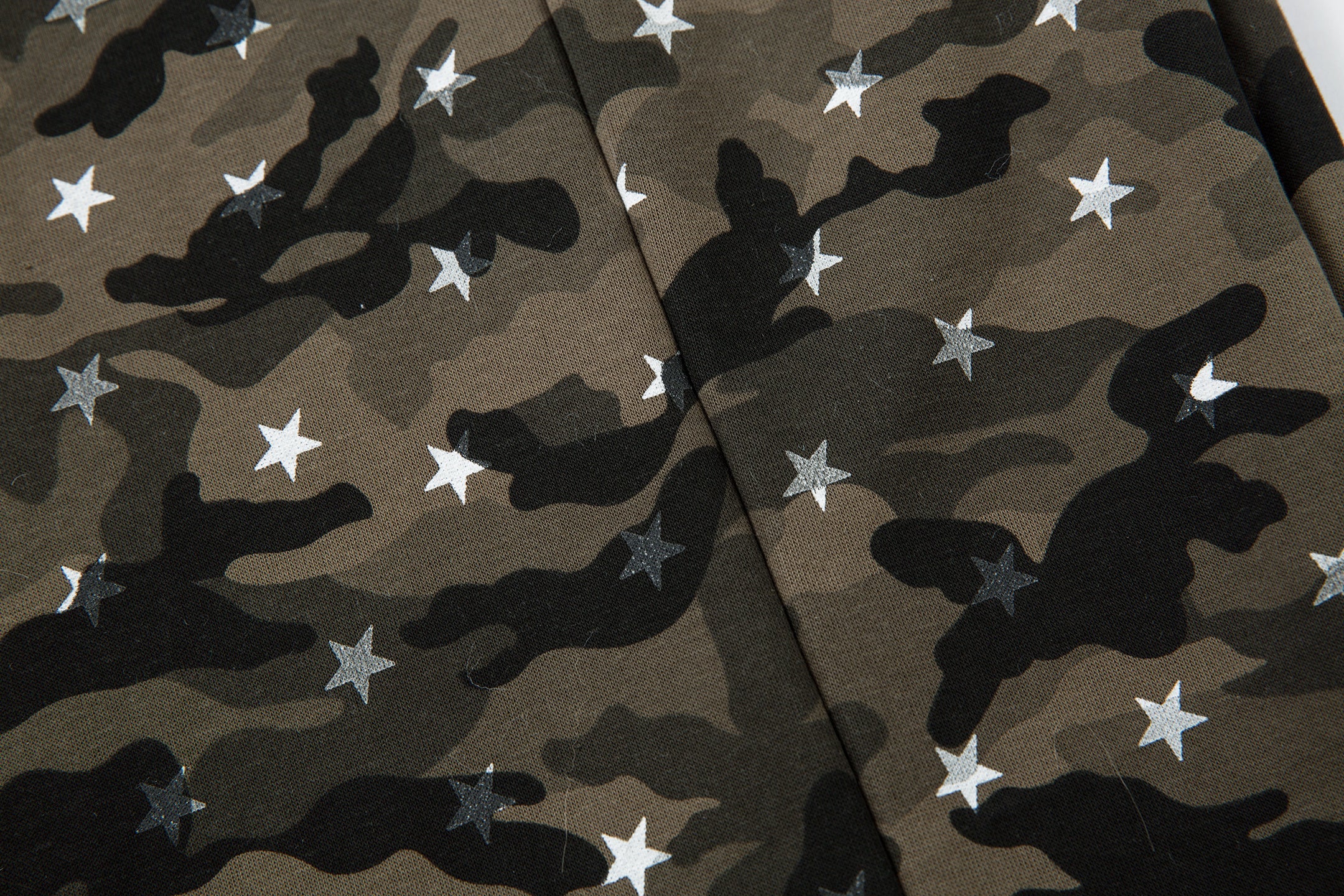 Omirad Star Camo Wide-Leg Sweatpants | Military Streetwear