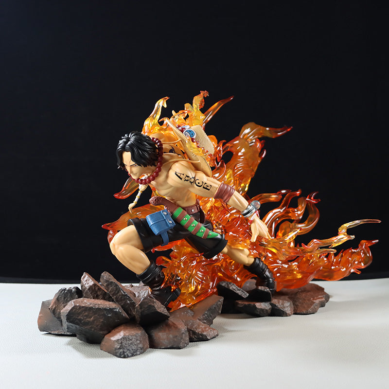 Ace Action Figurine – 24cm with Glowing Flames and Dynamic Pose, Limited Edition – One Piece Collectible