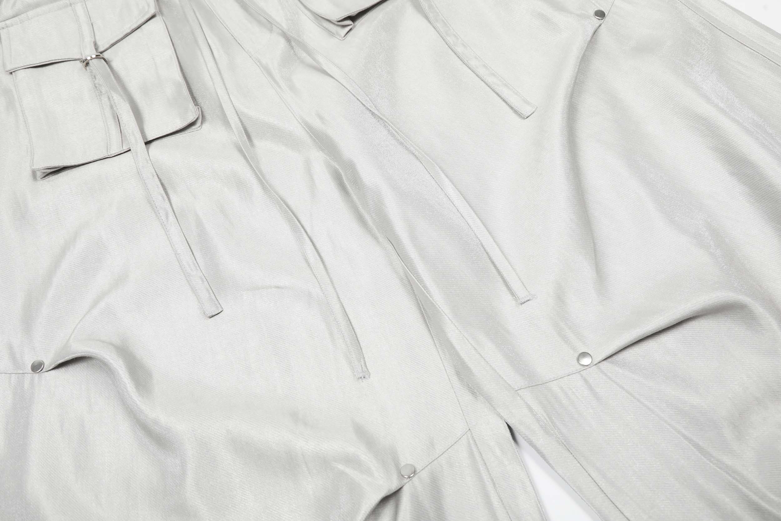 Omirad Glossy Utility Cargo Pants | Wide Leg Barrel Fit