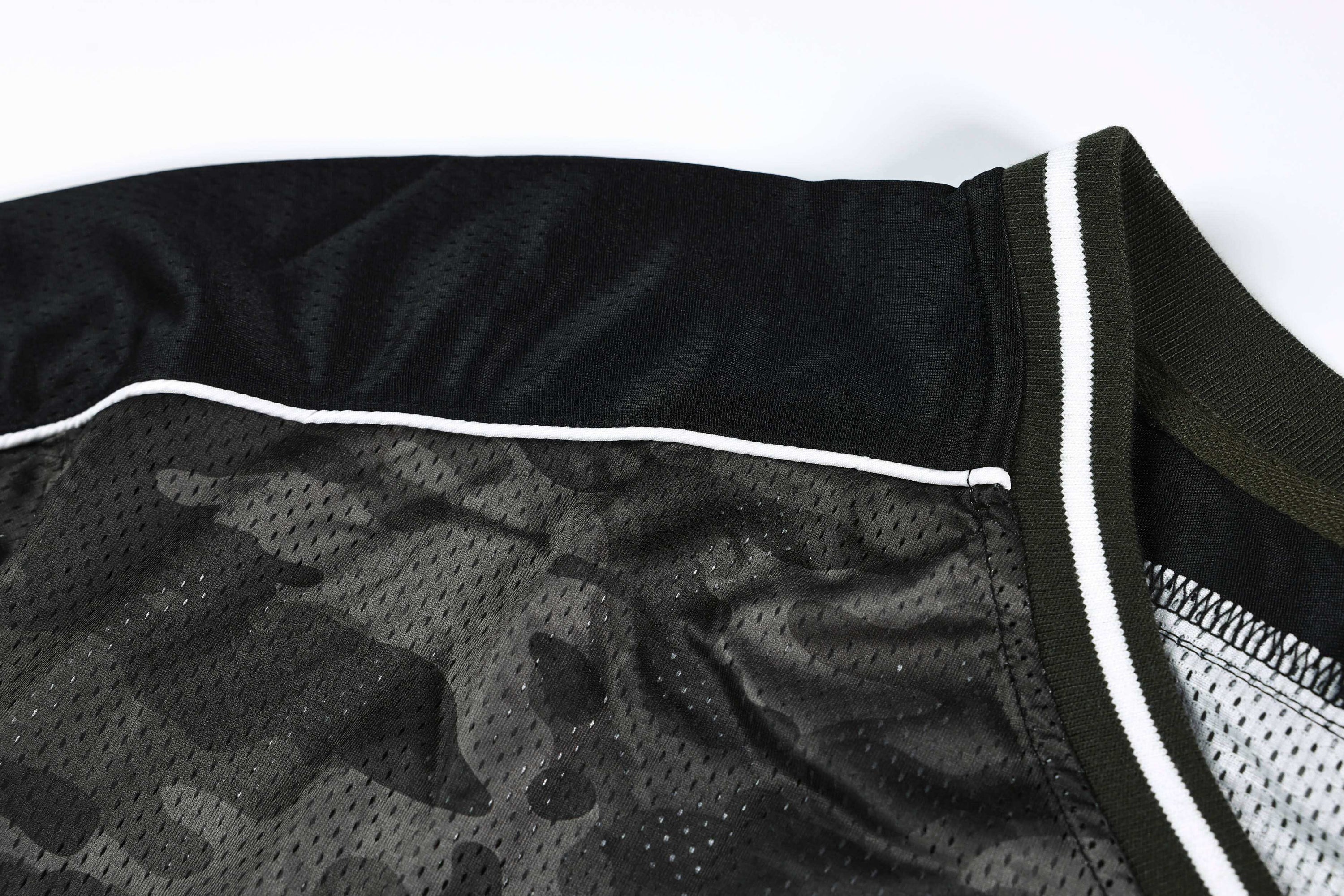 Camo 91 Athletic Jersey | Dark Camo Mesh Football Shirt