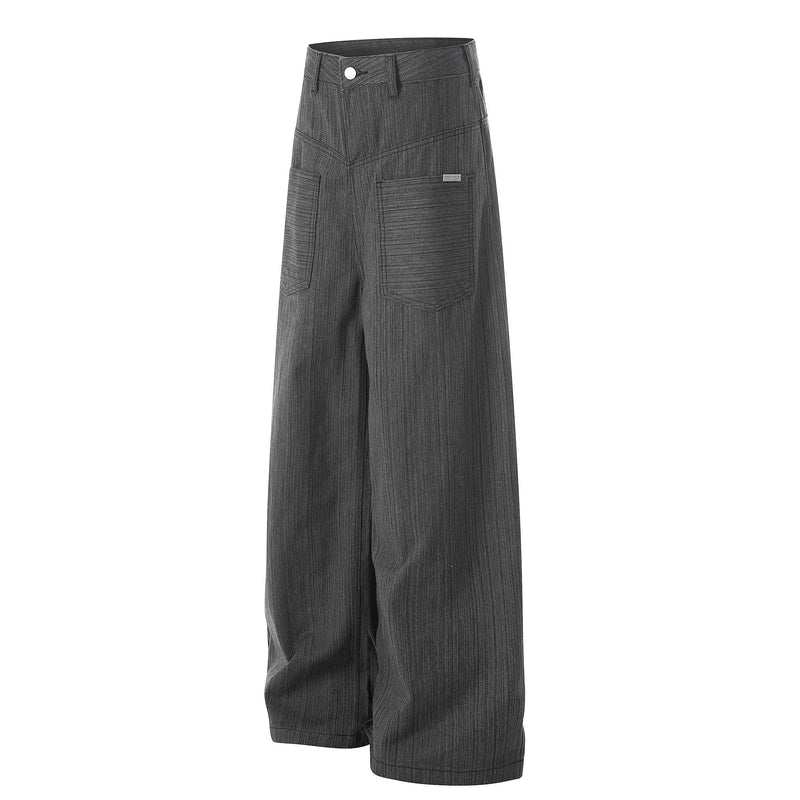 Omirad Textured Wide-Leg Utility Pants | Streetwear