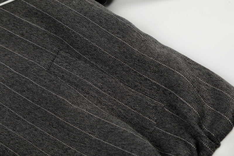 Pinstripe Track Zip Jacket | Retro Athletic Streetwear