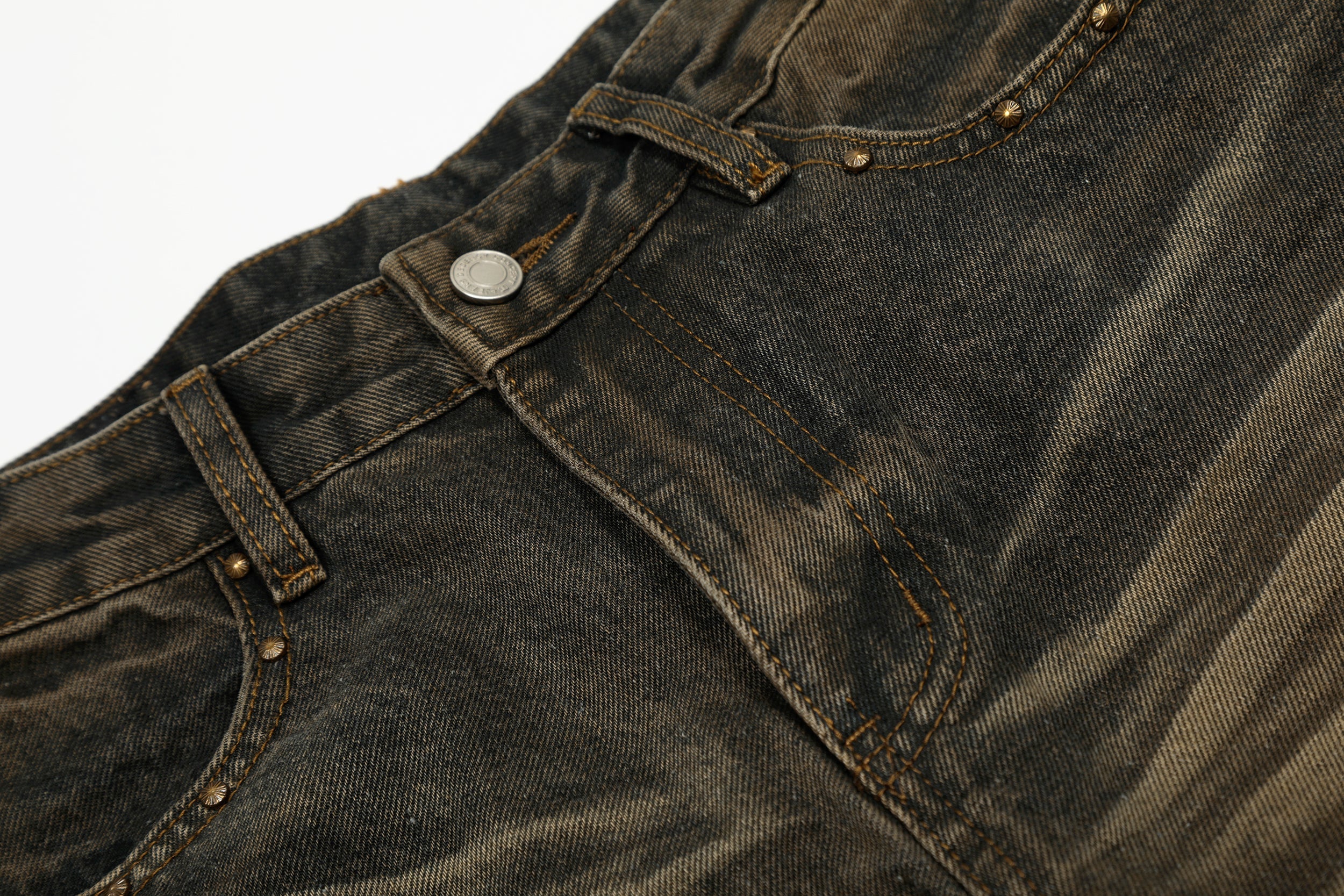 Omirad Retro Fade Wide-Leg Jeans | Vintage Wash Streetwear