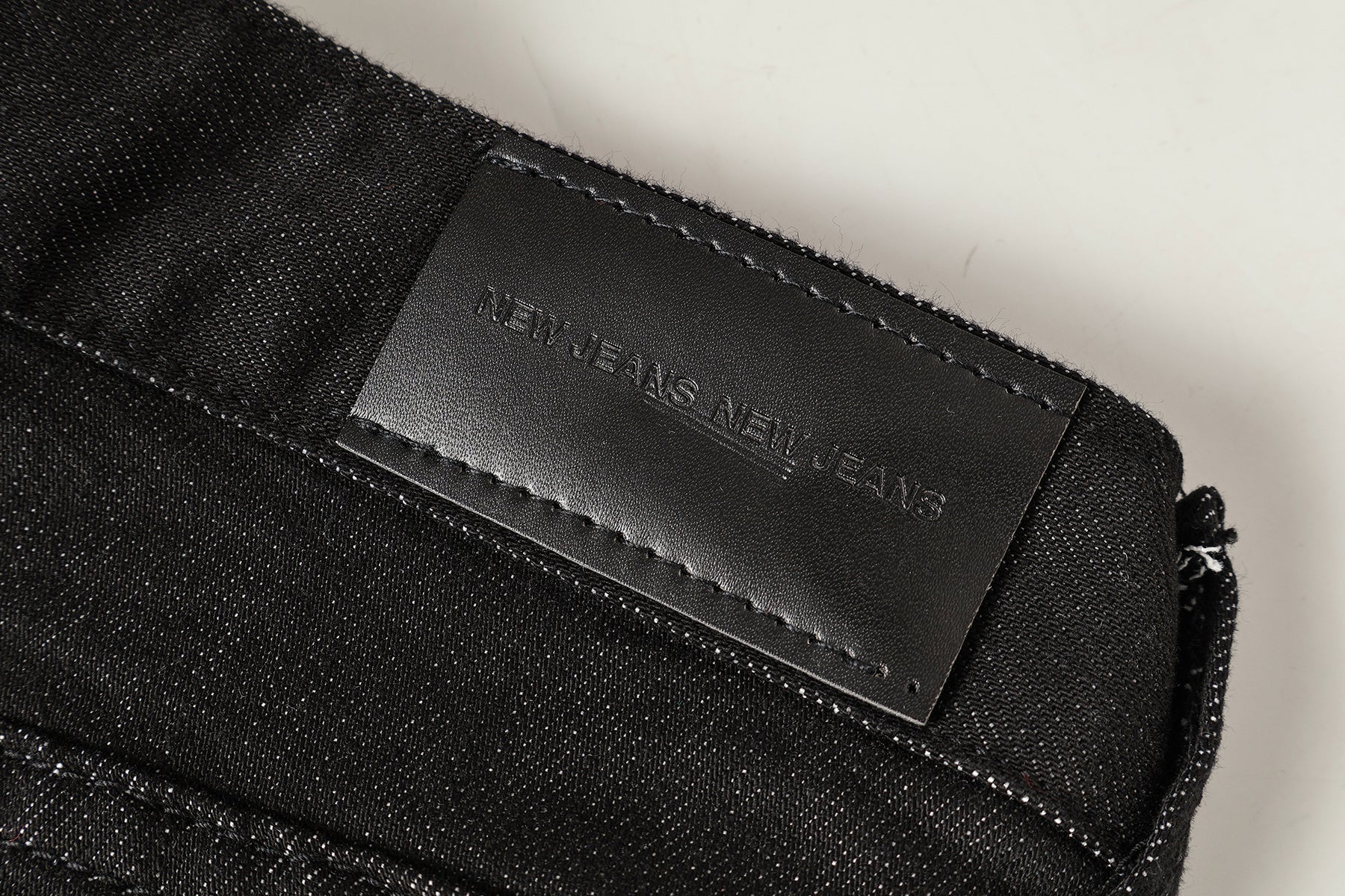 Omirad Cross Pocket Wide-Leg Jeans | Black Denim