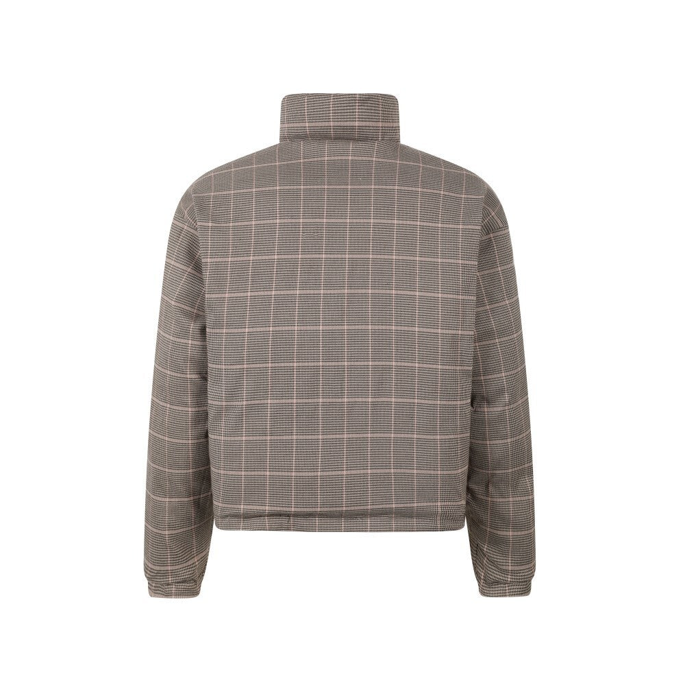 Reversible Check Puffer Jacket | Plaid & Black | SEAKOFF