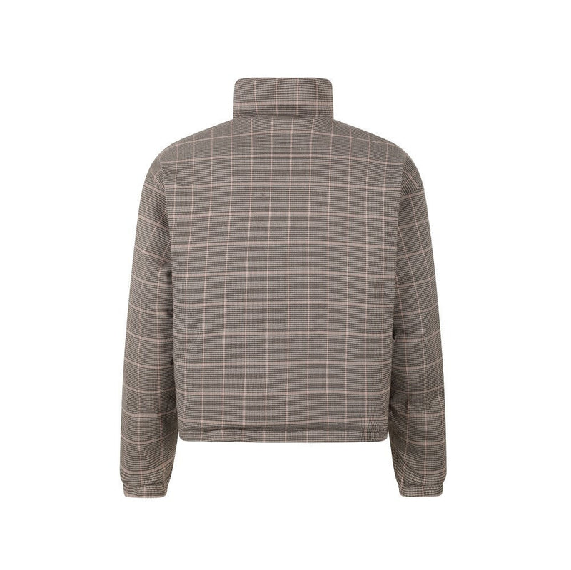 Reversible Check Puffer Jacket | Plaid & Black | SEAKOFF