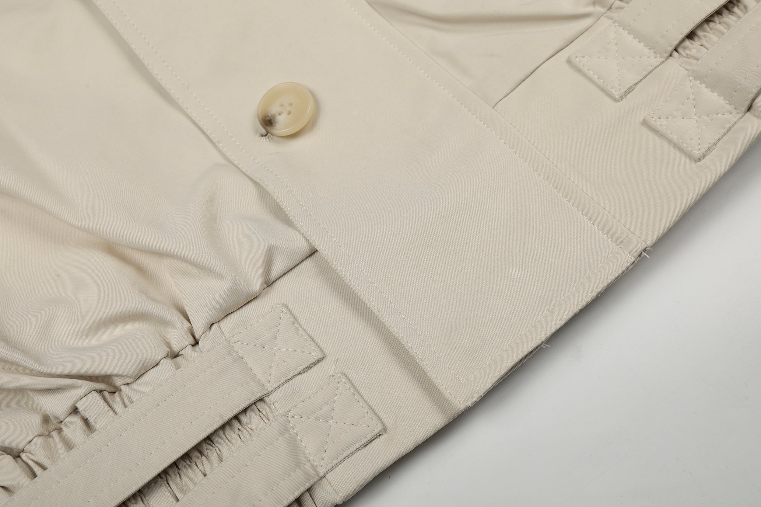 Utility Stand Collar Cropped Jacket | 100% Cotton