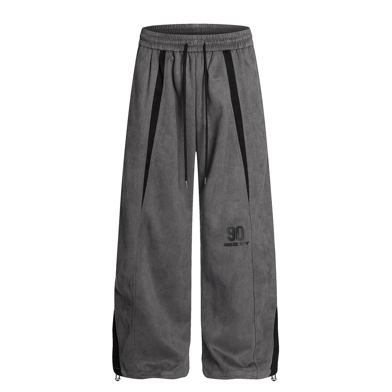Colorblock Wide-Leg Track Pants | Streetwear Athletic Fit