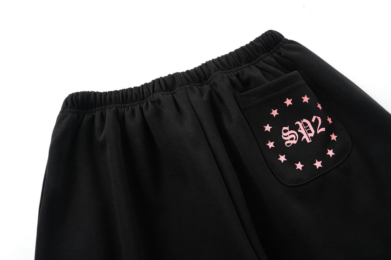 Gothic Cross Graphic Wide-Leg Sweatpants | SP2 Print