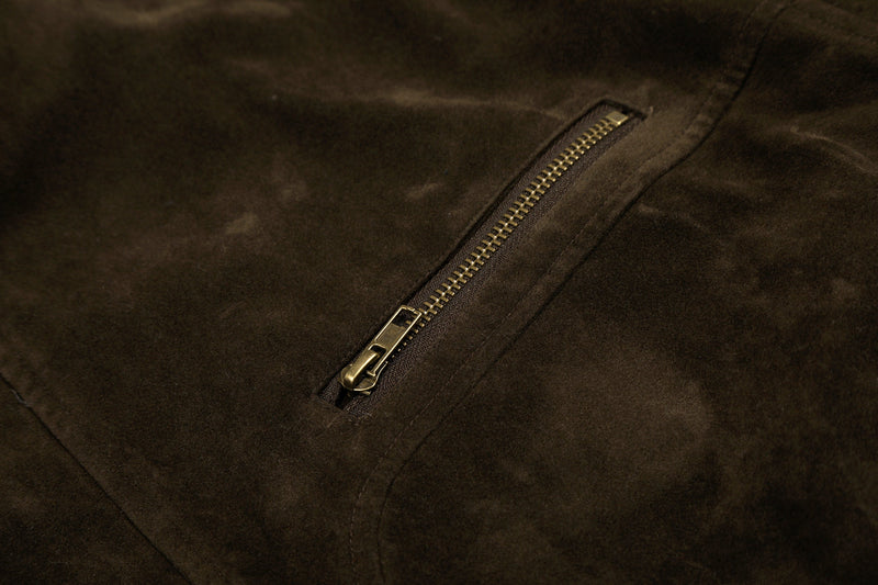 Omirad Utility Bomber Jacket | Stand Collar & Gold Hardware