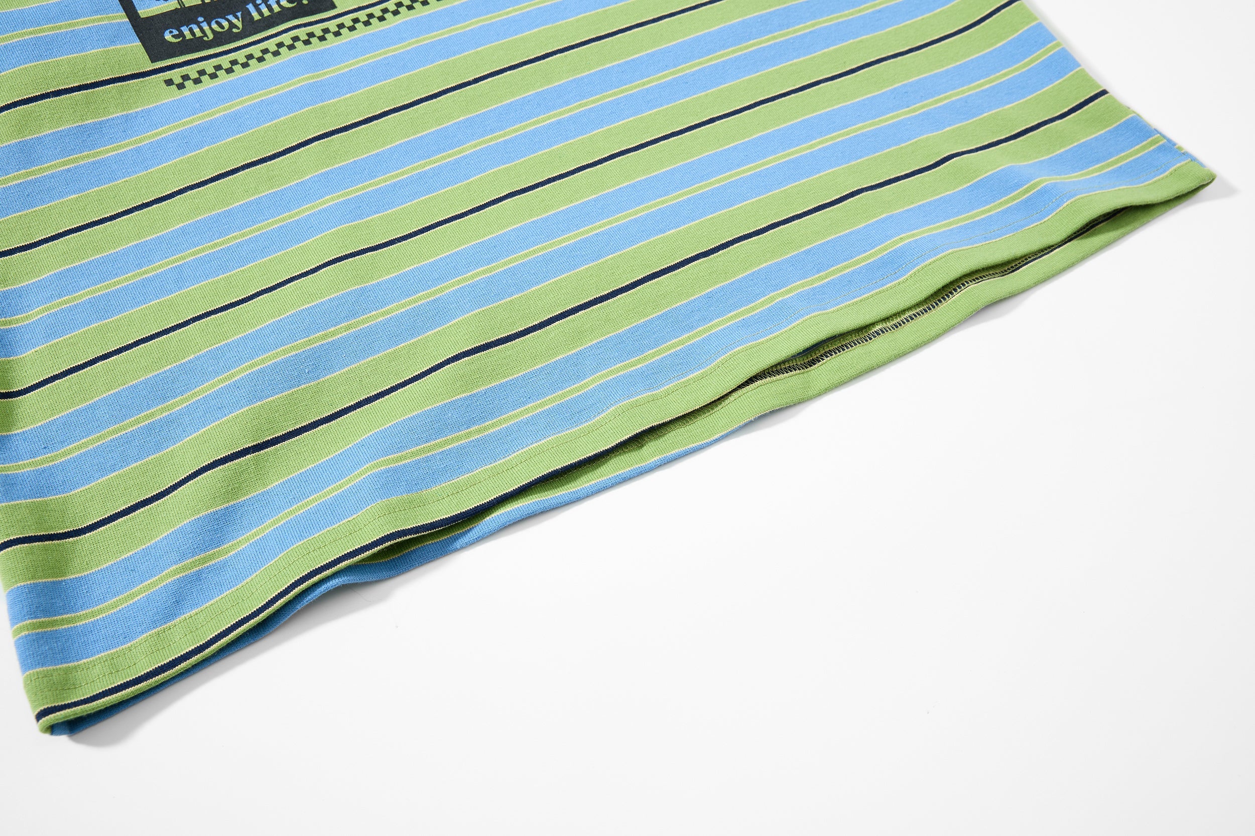 Striped Graphic Layered Polo Shirt | Retro Streetwear