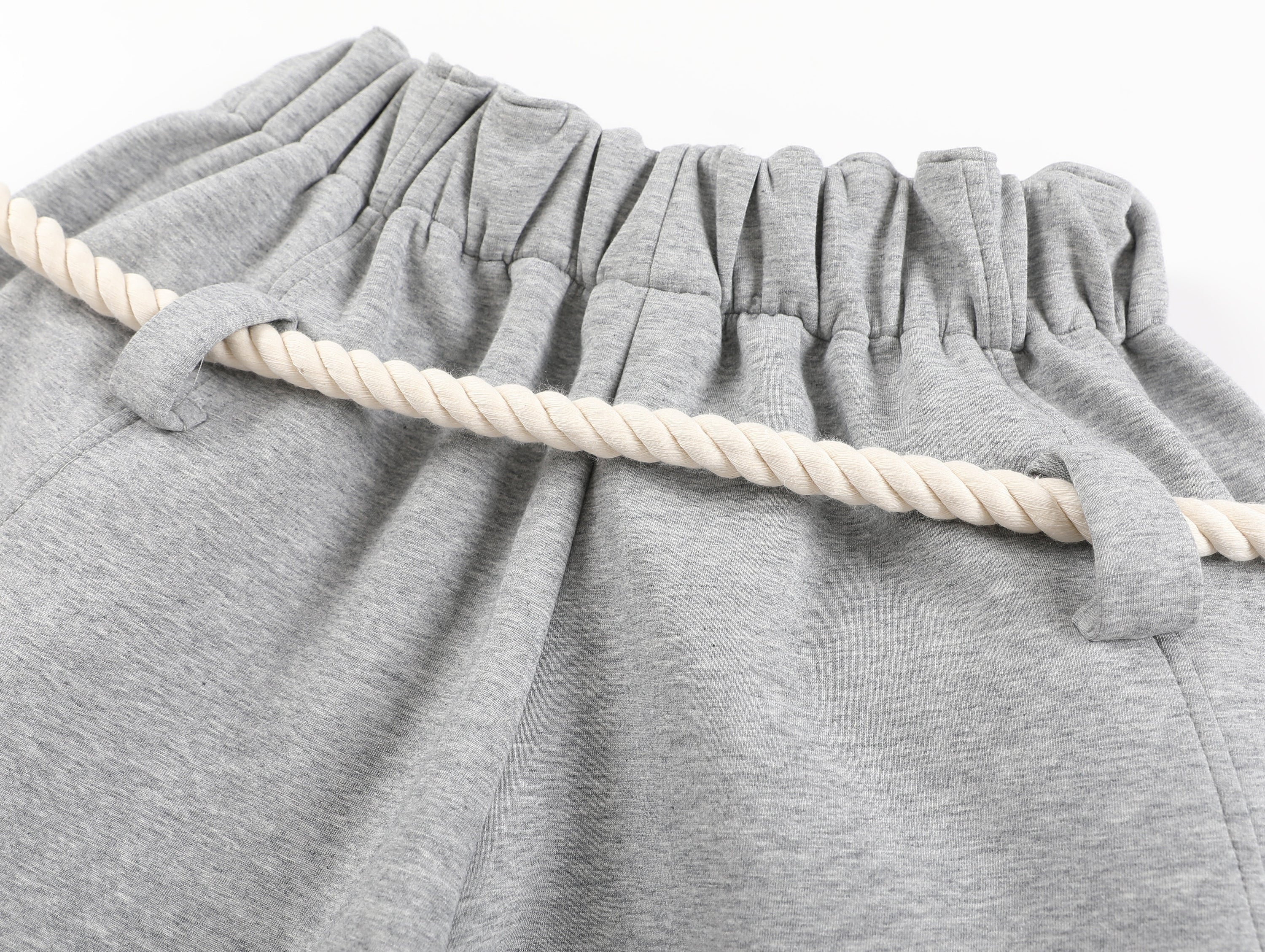 Rope Drawstring Barrel Pants | Wide-Leg Streetwear Trousers